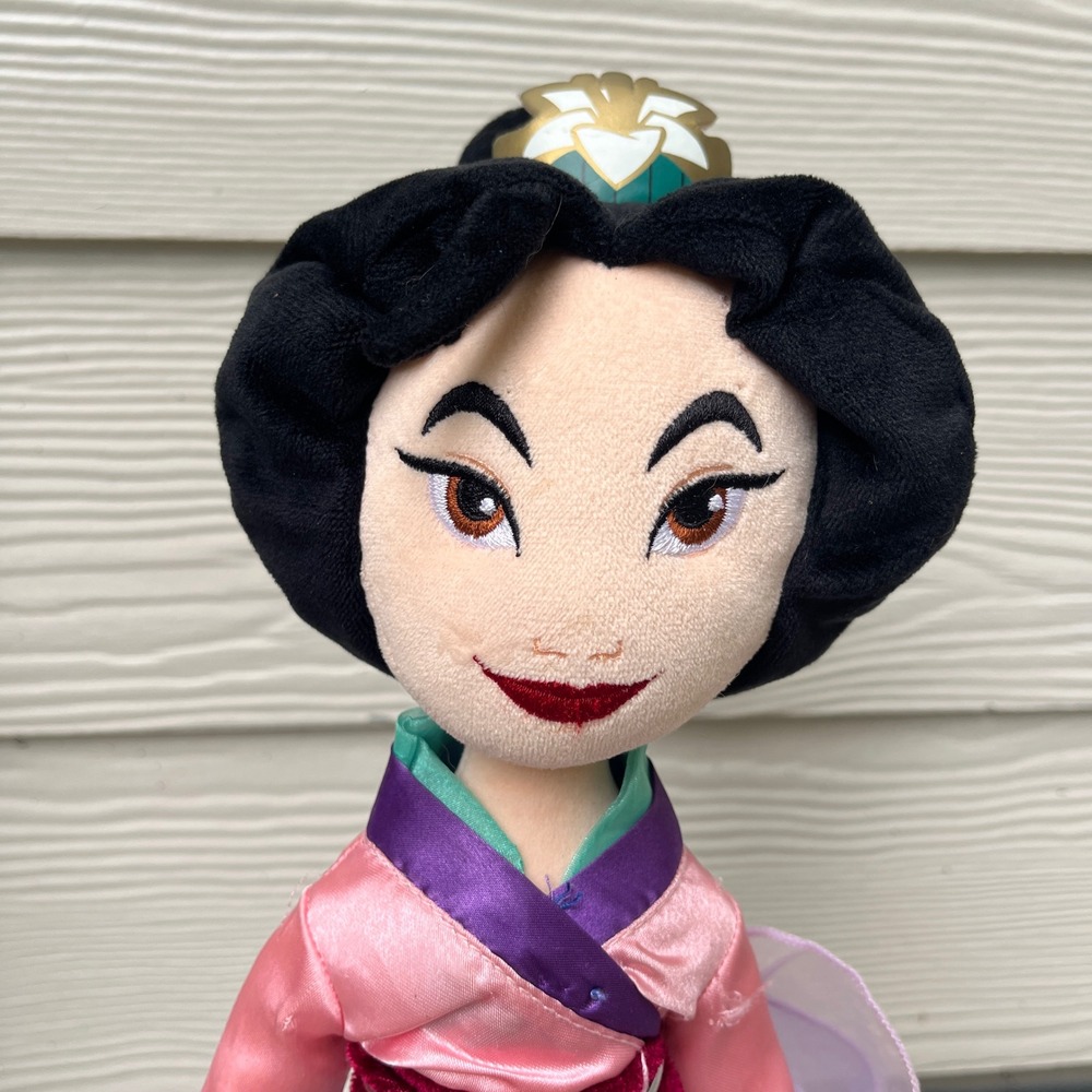 Disney Mulan Plush Doll Kids 18 Inch Pink Good Satin Matchmaker Dress Toy - Picture 3 of 9
